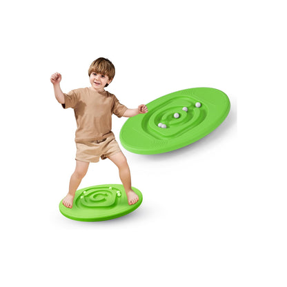 SL Kids Maze Balance Board - Wobble Trainer for Ski Surf Snowboard, Non-Slip Sensory Rocker Ages 3-12, Core Therapy & Skate Prep